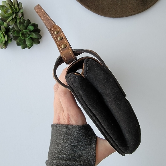 Couture Donald J Pliner Suede Leather Handbag Made in the Mountains of Italy - Picture 4 of 16